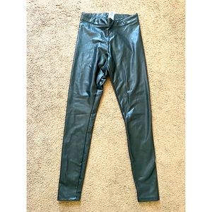 Express Faux Leather Leggings - Size XS